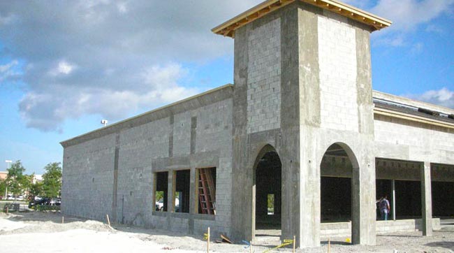 commercial building under construction