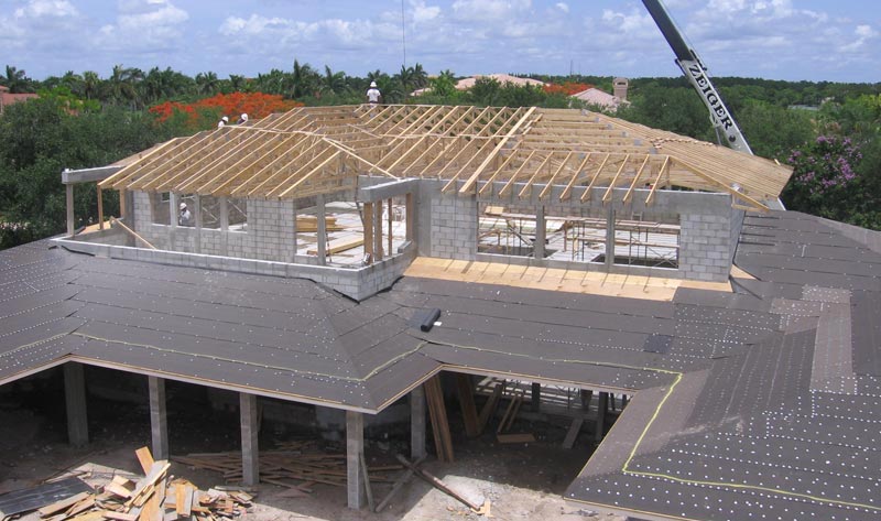 custom palm beach home shell construction