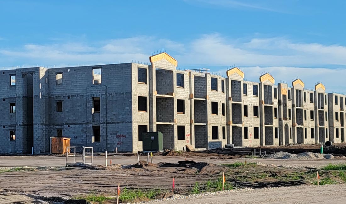 residential apartments shell construction