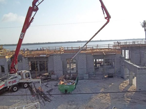 custom home in north palm beach shell construction