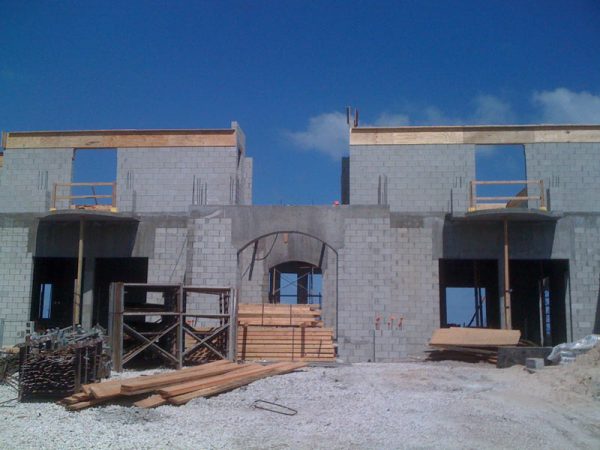 custom home in north palm beach shell construction