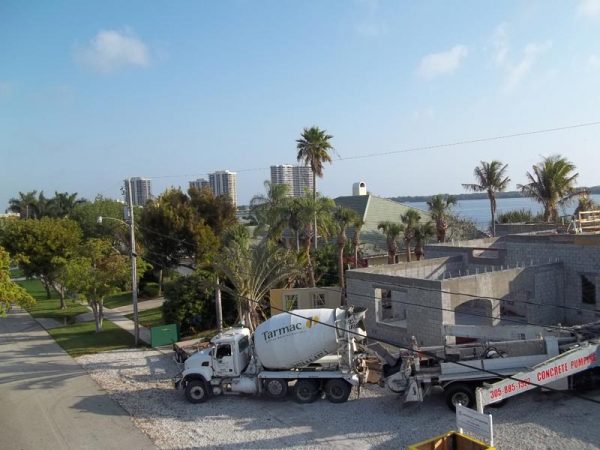custom home in north palm beach shell construction