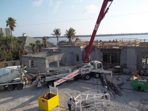 custom home in north palm beach shell construction