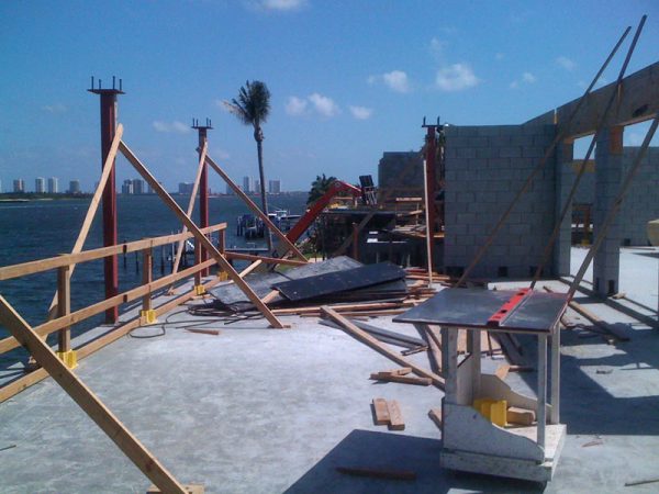 custom home in north palm beach shell construction